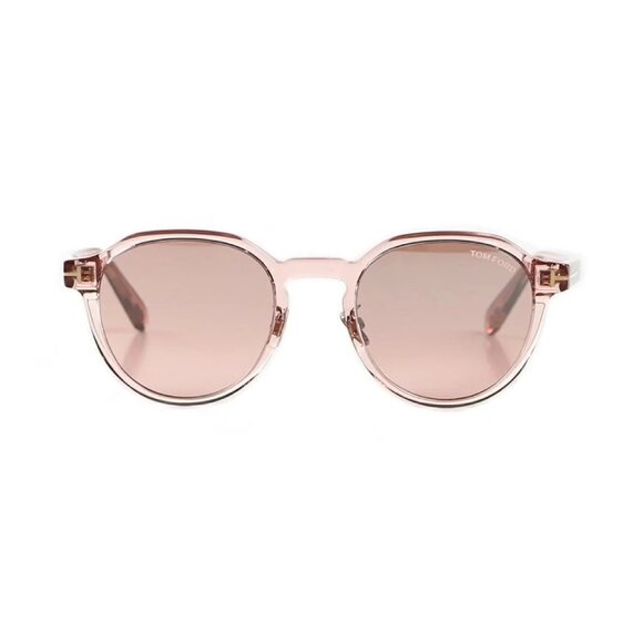 NEW TOM FORD SUNGLASSES PINK WOMEN ROUND EYEWEAR - Picture 2 of 3